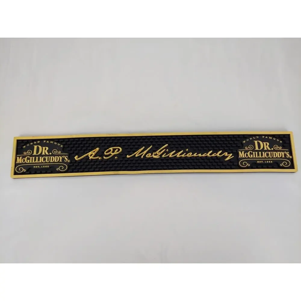 Dr. McGillicuddy Bar Rail Spill Mat Rubber Bar Mat 23.5